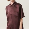 SHORT SLEEVE BOYFRIEND SHIRT CACAO