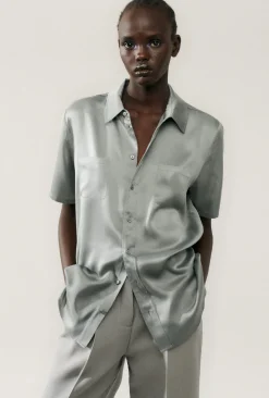 SHORT SLEEVE BOYFRIEND SHIRT MOON