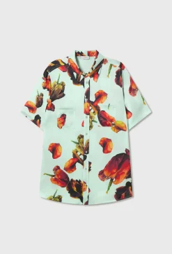 SHORT SLEEVE BOYFRIEND SHIRT TULIPA DEW