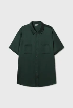 SHORT SLEEVE BOYFRIEND SHIRT SCARAB
