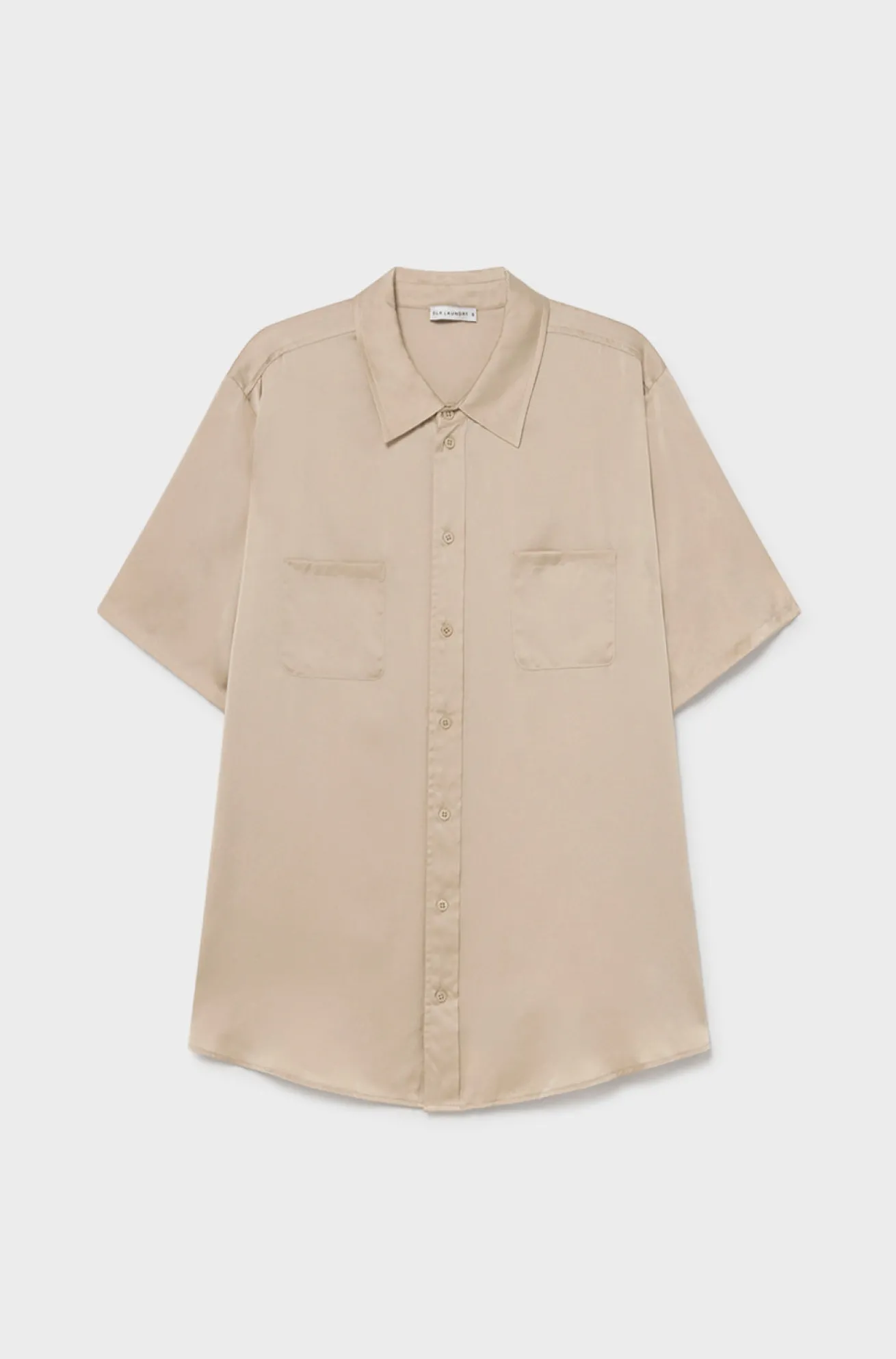 SHORT SLEEVE BOYFRIEND SHIRT HAZELNUT