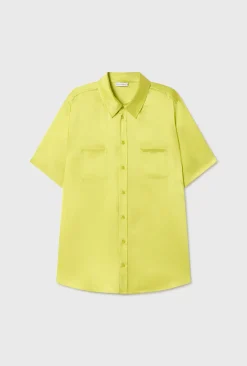 SHORT SLEEVE BOYFRIEND SHIRT ABSINTHE