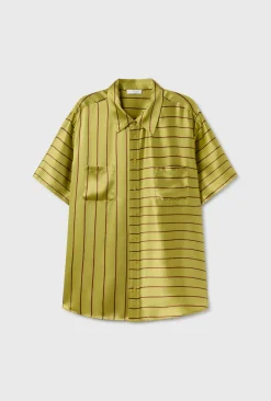 SHORT SLEEVE BOYFRIEND SHIRT 2.0 CACTUS STRIPE