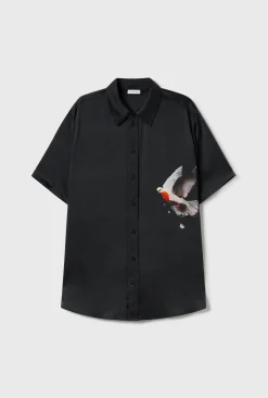 SHORT SLEEVE BOYFRIEND SHIRT 2.0 BLEEDING DOVE