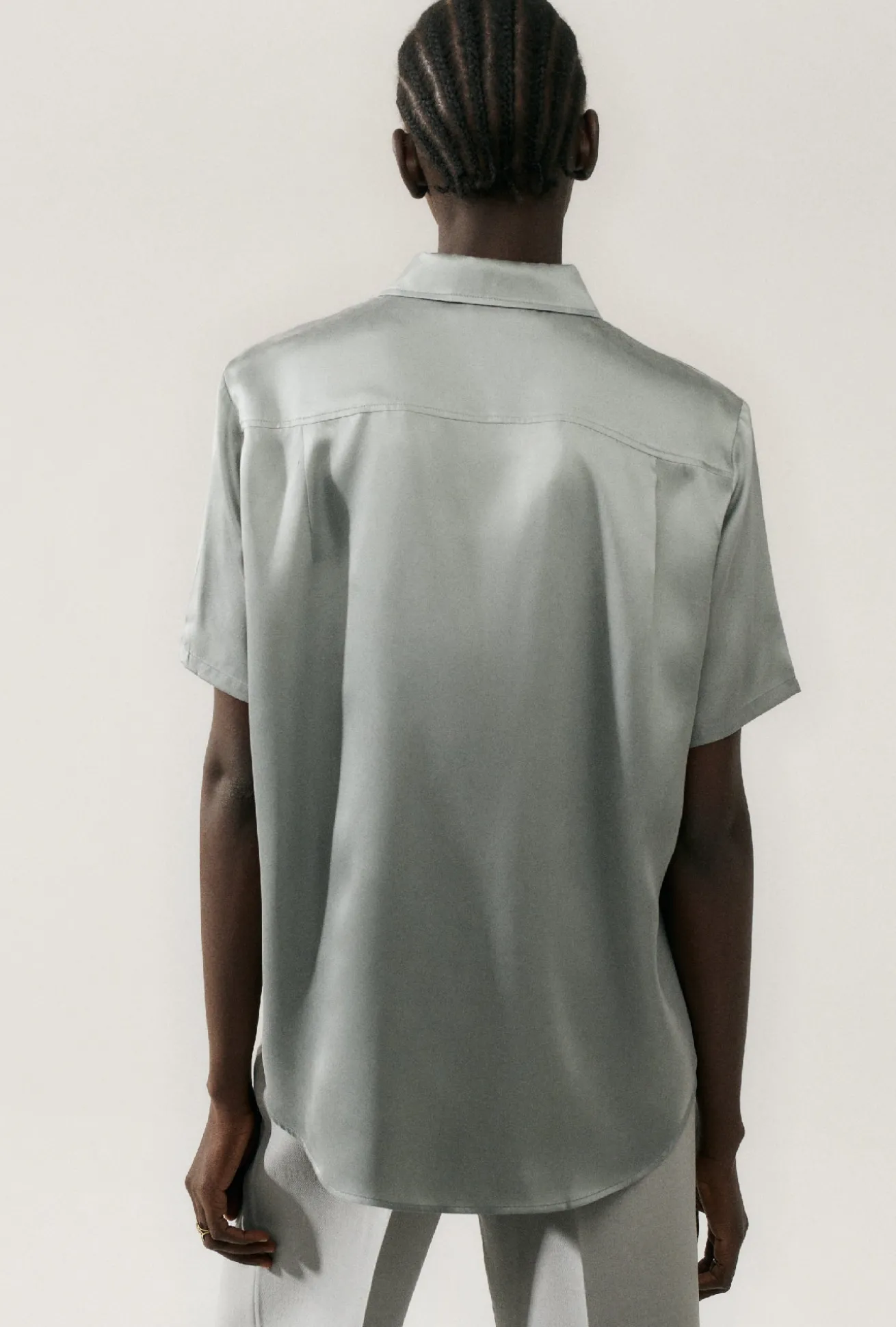 SHORT SLEEVE BOYFRIEND SHIRT MOON