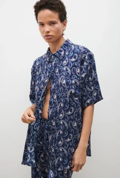 SHORT SLEEVE BOYFRIEND SHIRT 2.0 HOUNDS PAISLEY