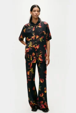 SHORT SLEEVE BOYFRIEND SHIRT TULIPA BLACK