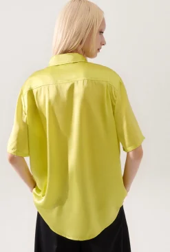 SHORT SLEEVE BOYFRIEND SHIRT ABSINTHE