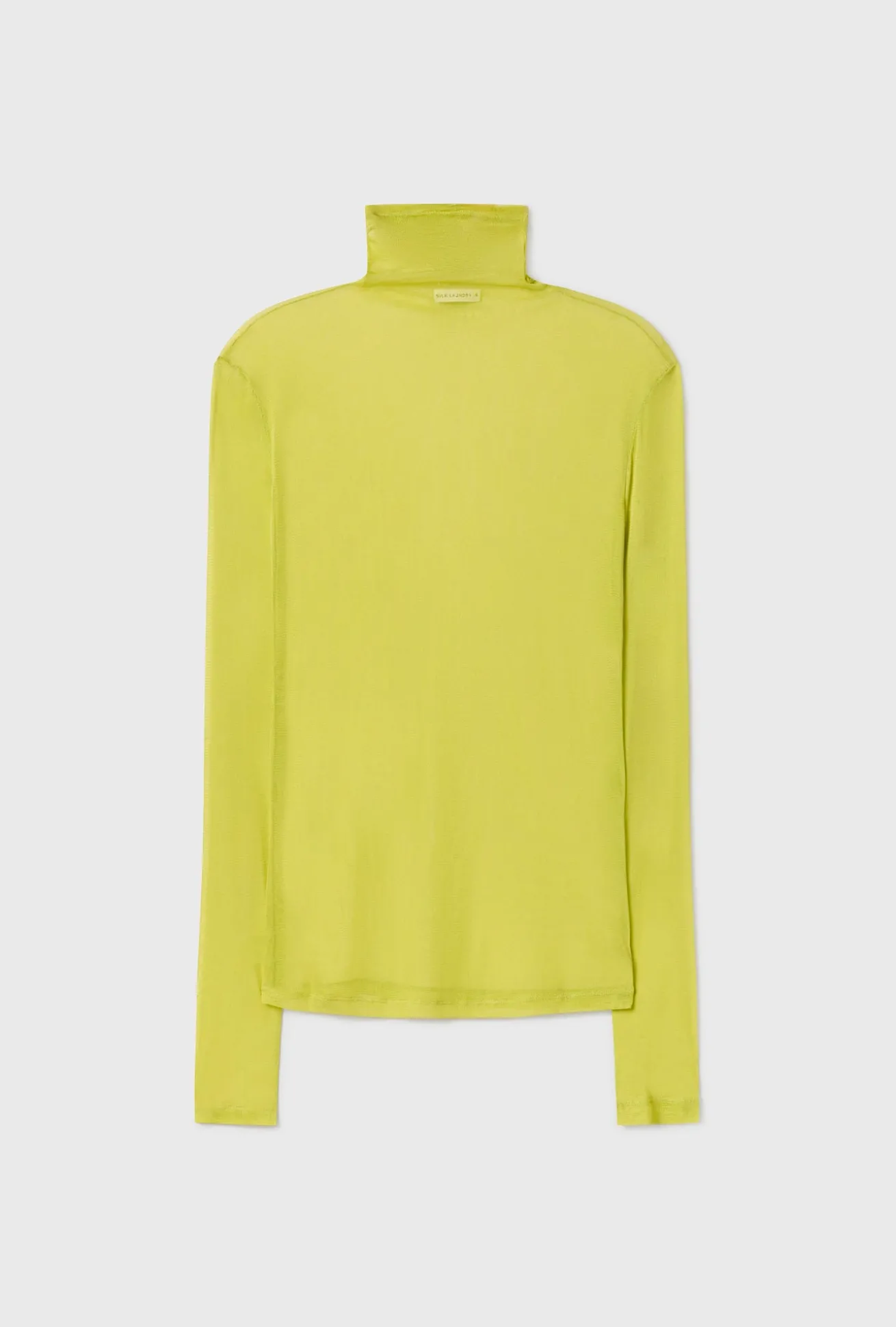 SILK MESH TURTLENECK ABSINTHE