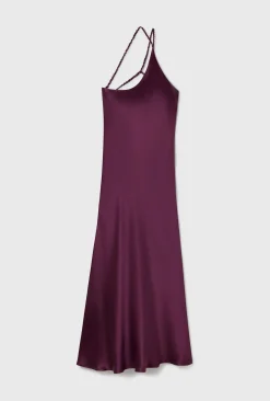 SLOPE DRESS BLOOD PLUM