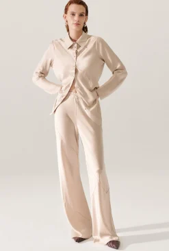 SPLICE BIAS CUT PANTS HAZELNUT