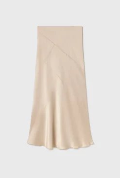 SPLICE LONG BIAS CUT SKIRT HAZELNUT