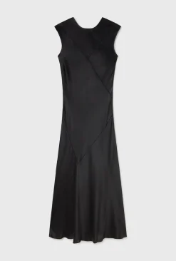 SPLICE SLEEVELESS DRESS BLACK
