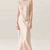 SPLICE SLEEVELESS DRESS HAZELNUT