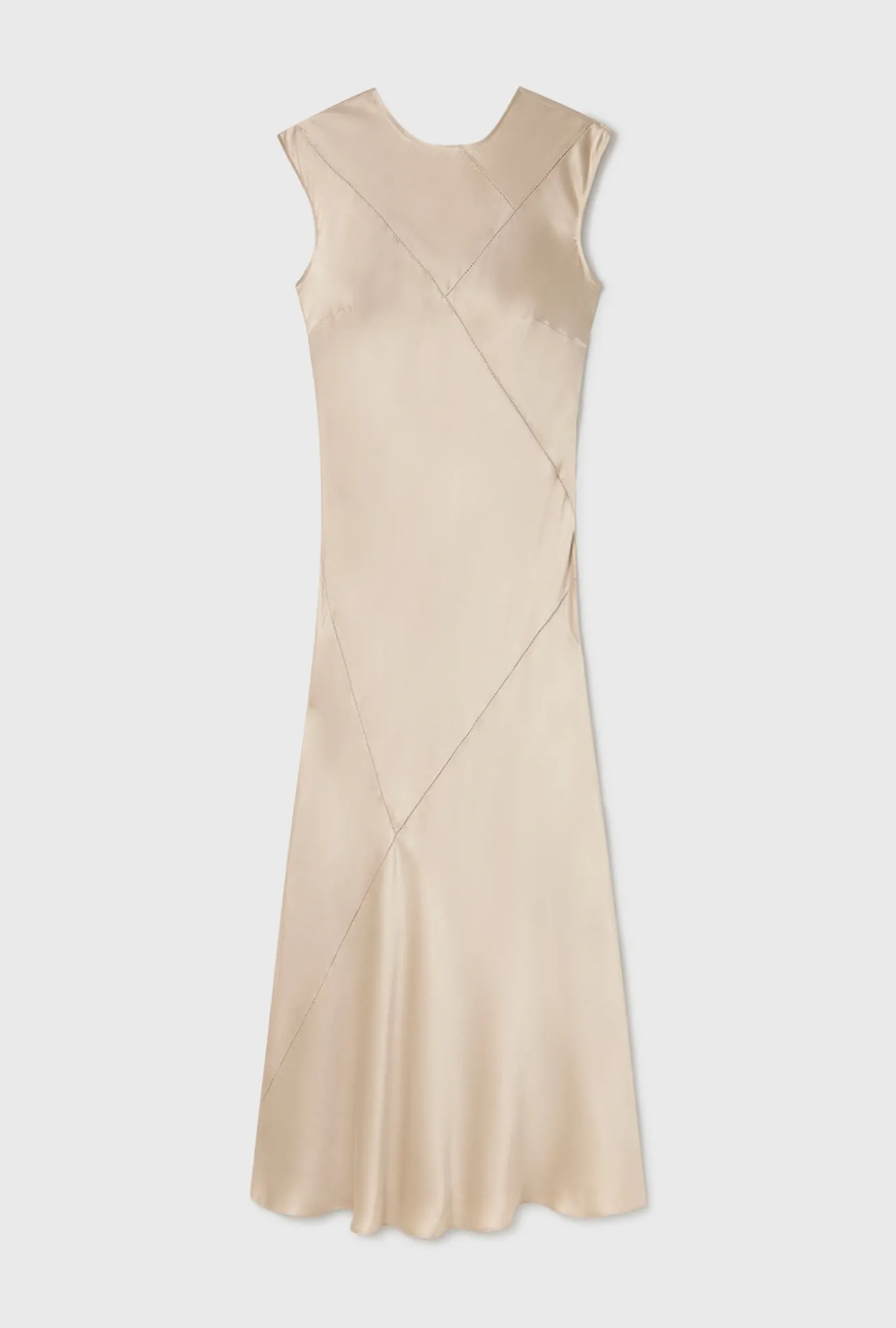SPLICE SLEEVELESS DRESS HAZELNUT