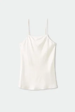 STRAIGHT NECK CAMI WHITE