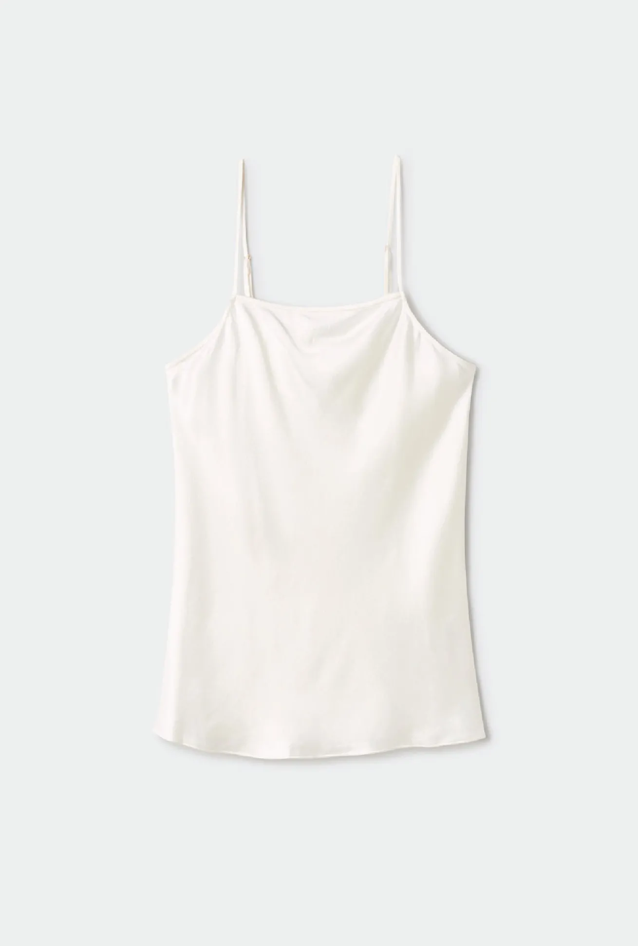 STRAIGHT NECK CAMI WHITE