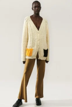 THE BIG G CARDIGAN CREAM