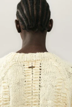 THE BIG G CARDIGAN CREAM
