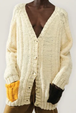 THE BIG G CARDIGAN CREAM
