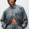 TWILL BOYFRIEND SHIRT 2.0 SLATE
