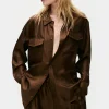 TWILL BOYFRIEND SHIRT DARK EARTH PINSTRIPE