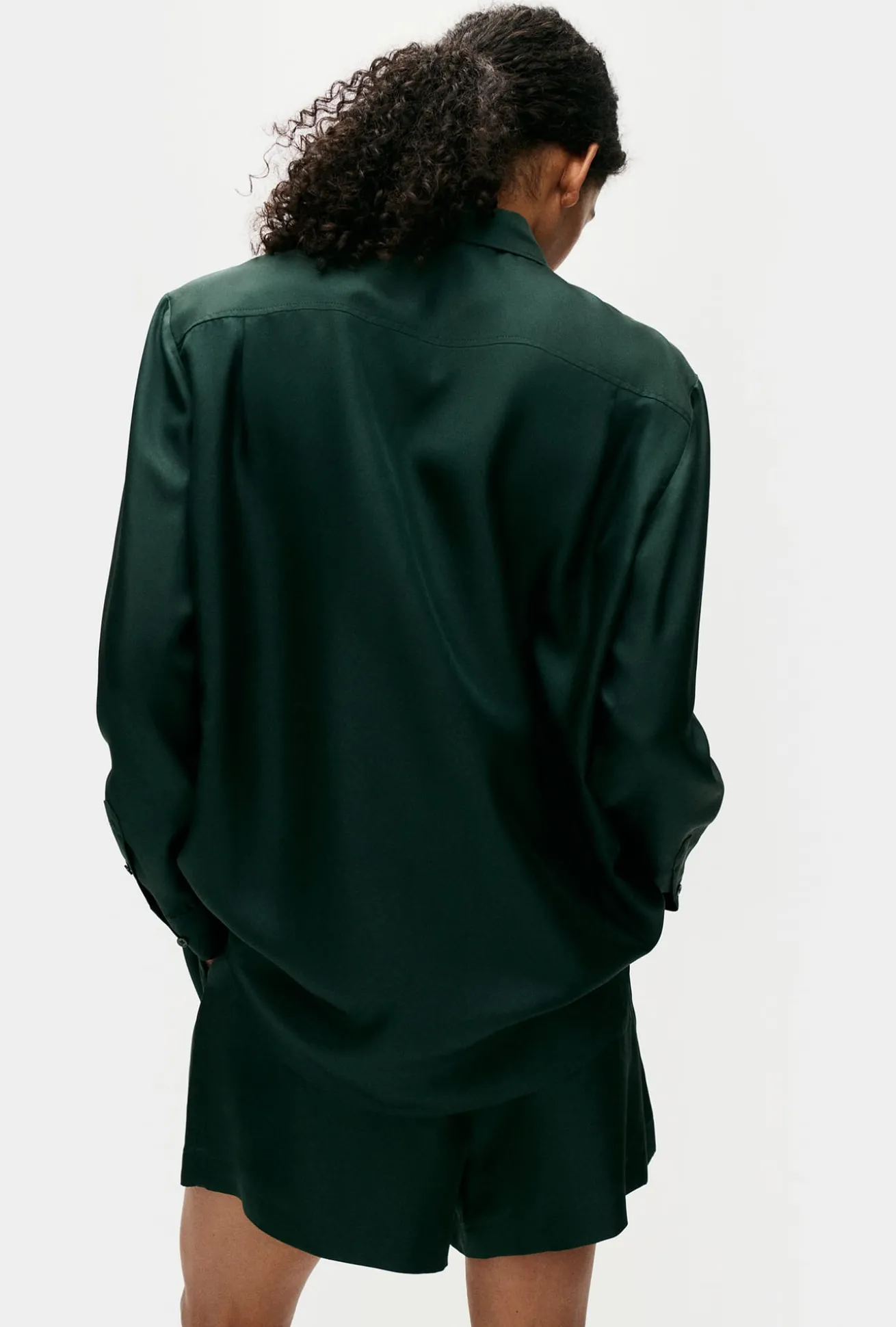 TWILL BOYFRIEND SHIRT SCARAB