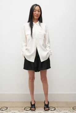 TWILL BOYFRIEND SHIRT WHITE