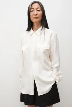 TWILL BOYFRIEND SHIRT WHITE