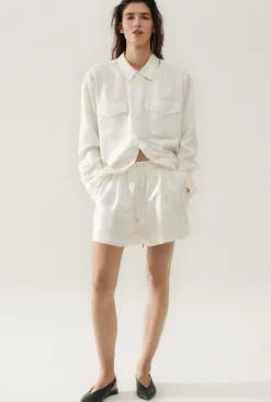 TWILL BOYFRIEND SHIRT WHITE
