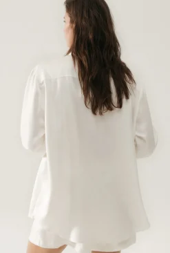 TWILL BOYFRIEND SHIRT WHITE