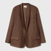 TWILL MIAMI BLAZER DARK EARTH PINSTRIPE