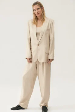TWILL MIAMI BLAZER HAZELNUT