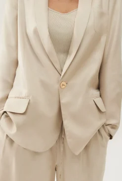 TWILL MIAMI BLAZER HAZELNUT