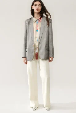 TWILL MIAMI BLAZER MOON PINSTRIPE