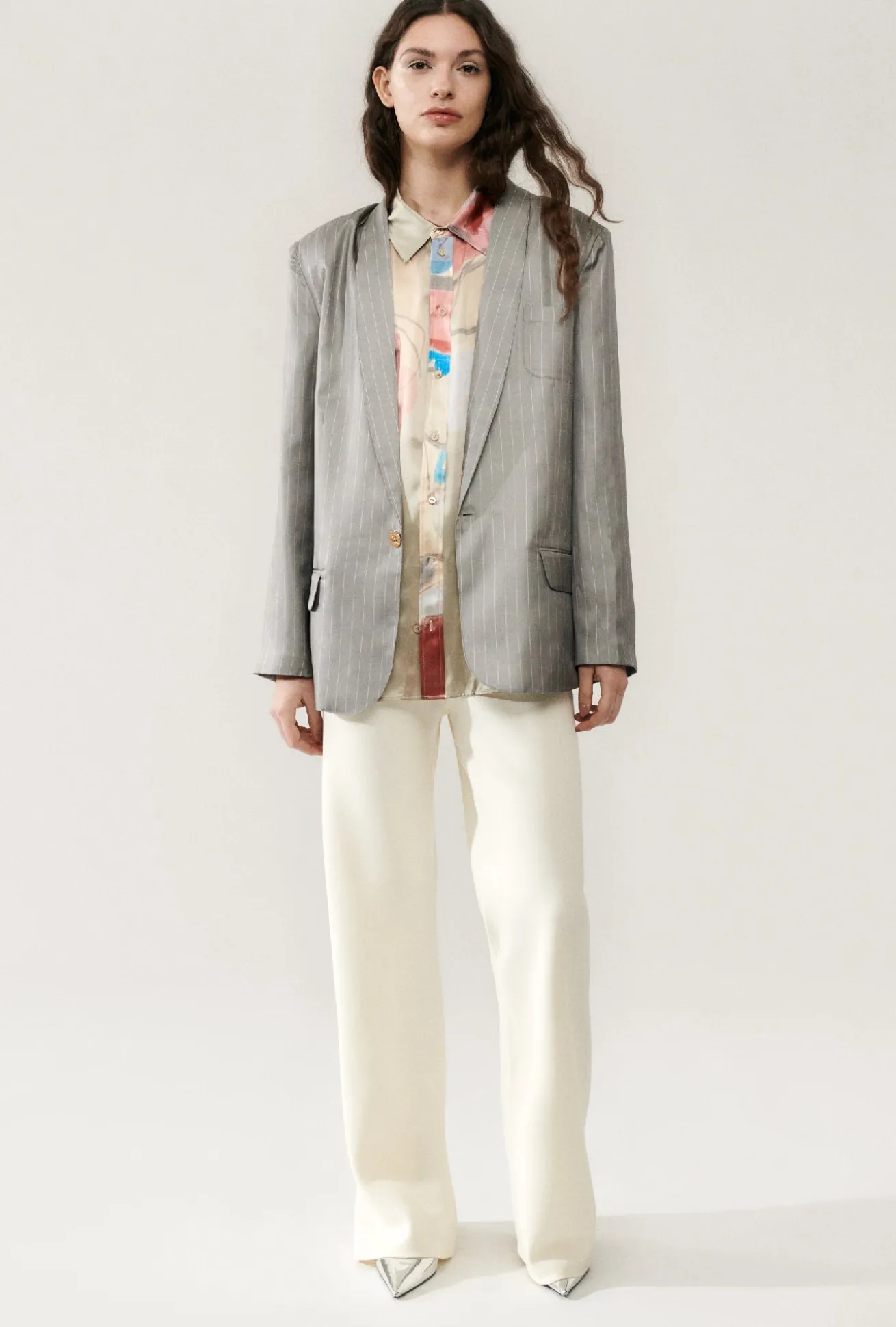 TWILL MIAMI BLAZER MOON PINSTRIPE