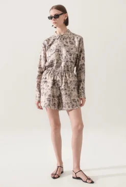 TWILL RACER SHORTS ASTER FLORAL