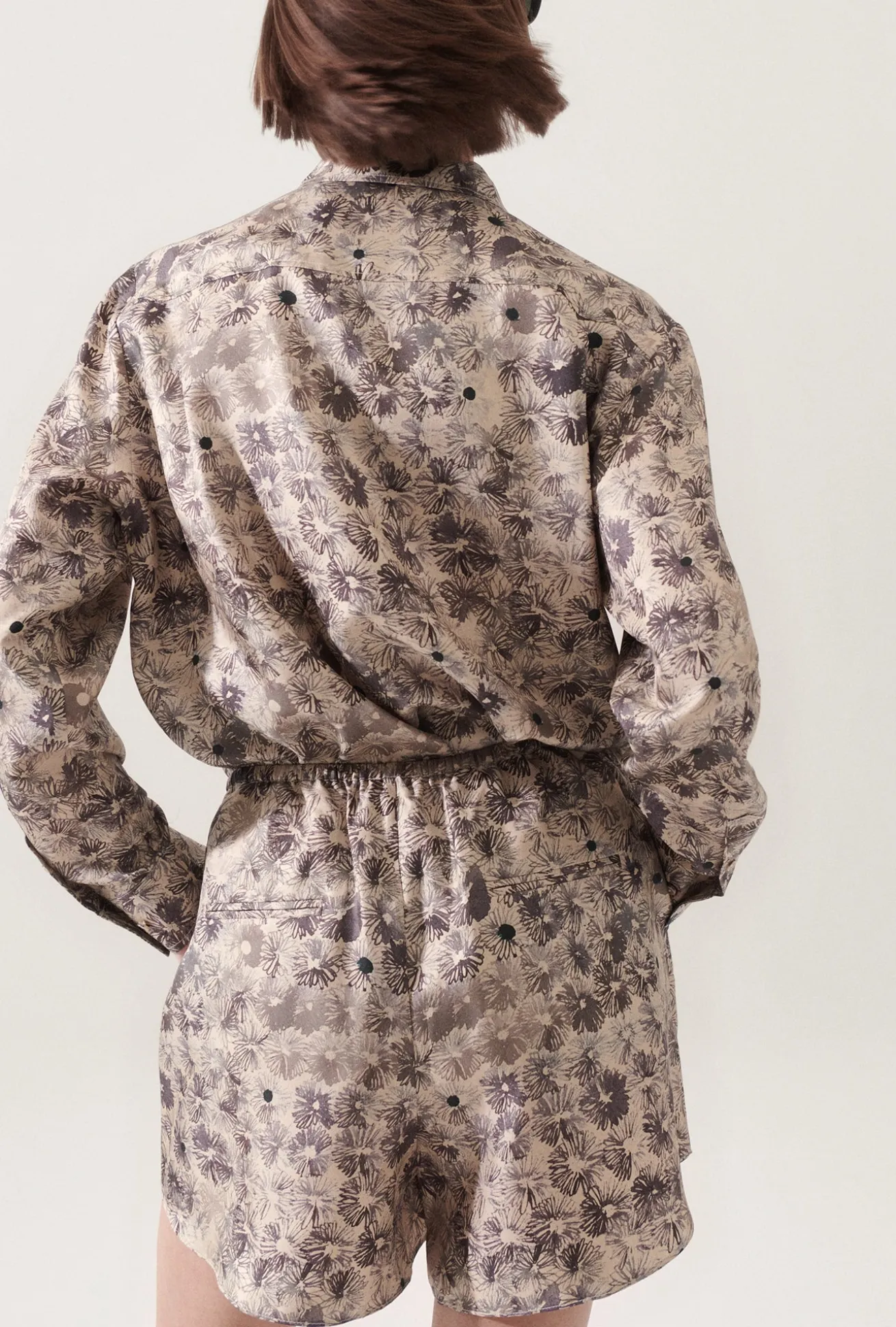 TWILL RACER SHORTS ASTER FLORAL