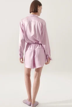 TWILL RACER SHORTS LILAC