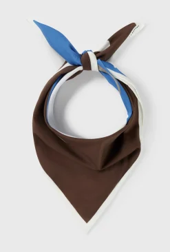 TWILL SCARF RABBIT DARK EARTH
