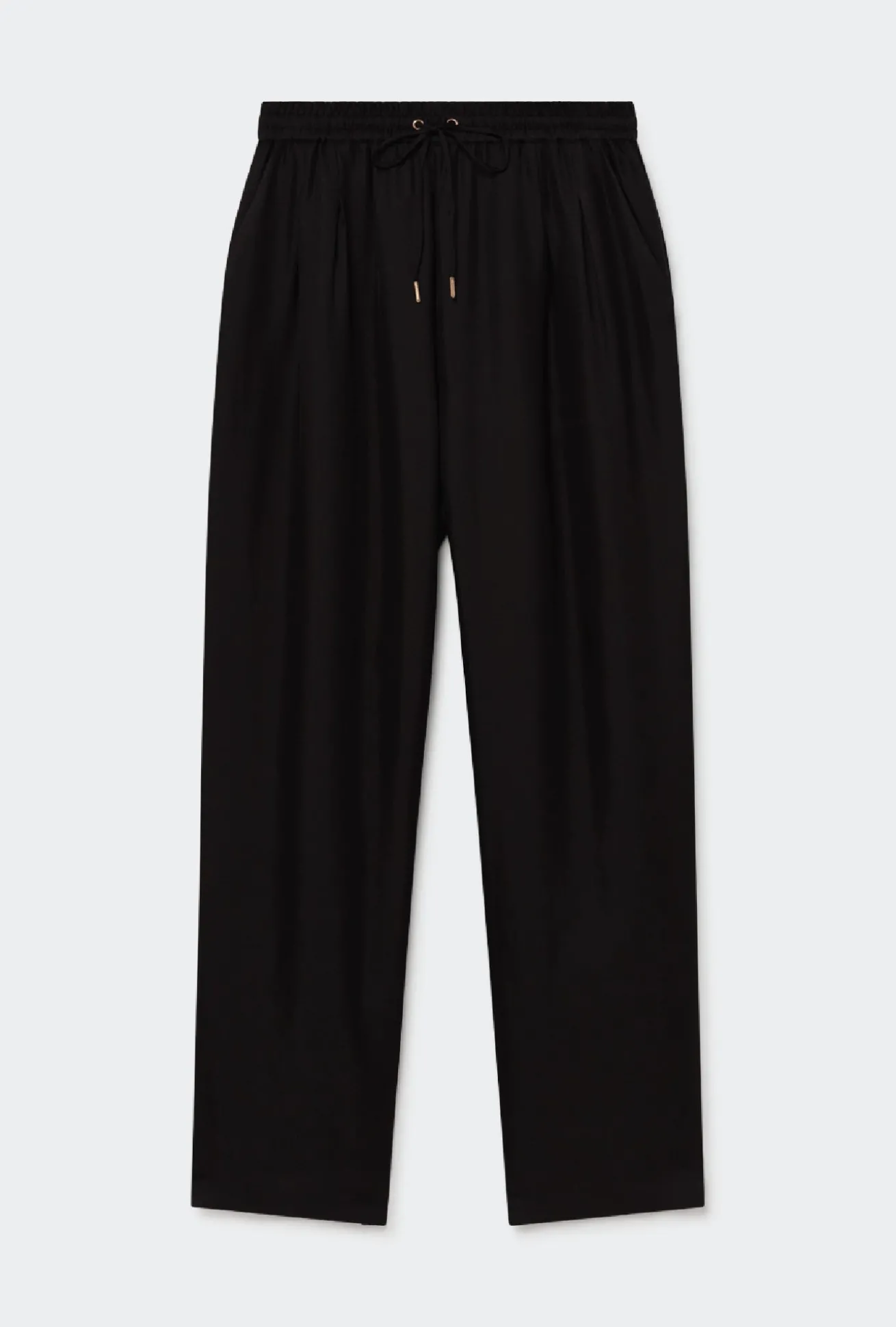 TWILL SLOUCH PANTS BLACK