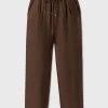 TWILL SLOUCH PANTS DARK EARTH PINSTRIPE