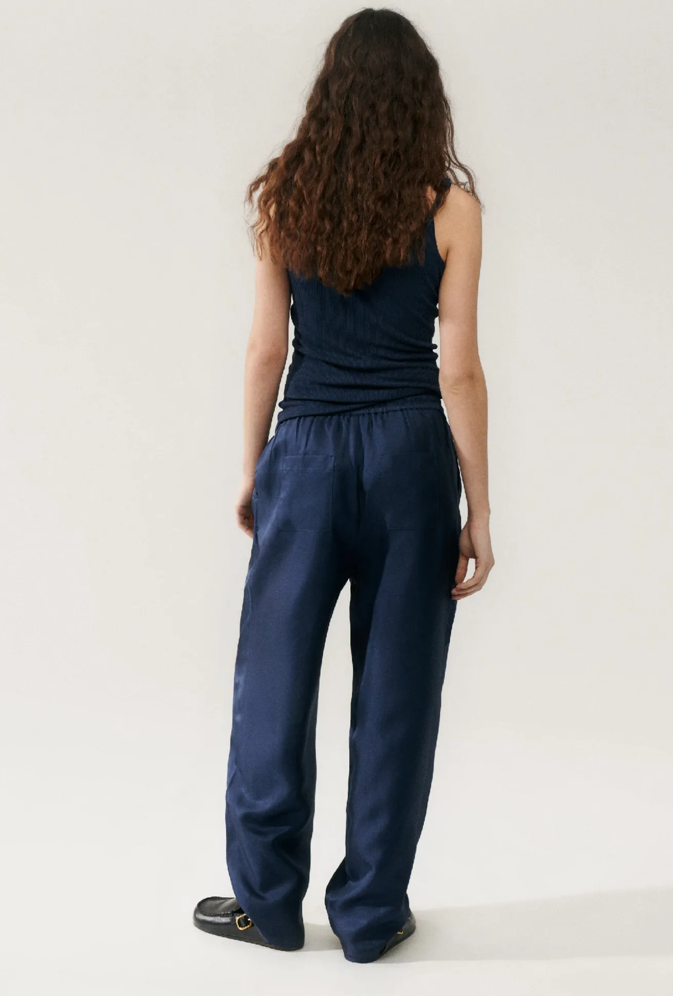 TWILL SLOUCH PANTS MIDNIGHT