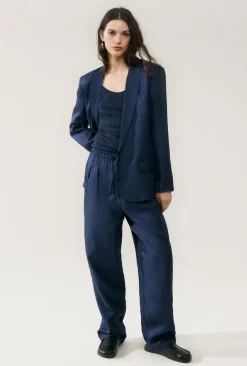 TWILL SLOUCH PANTS MIDNIGHT