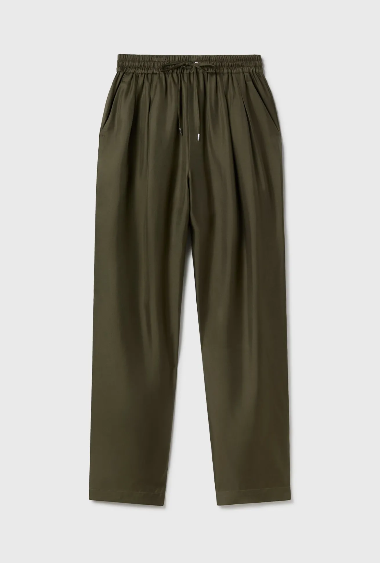 TWILL SLOUCH PANTS PINE