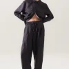TWILL SLOUCH PANTS PINSTRIPE BLACK / WHITE