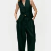 TWILL SLOUCH PANTS SCARAB