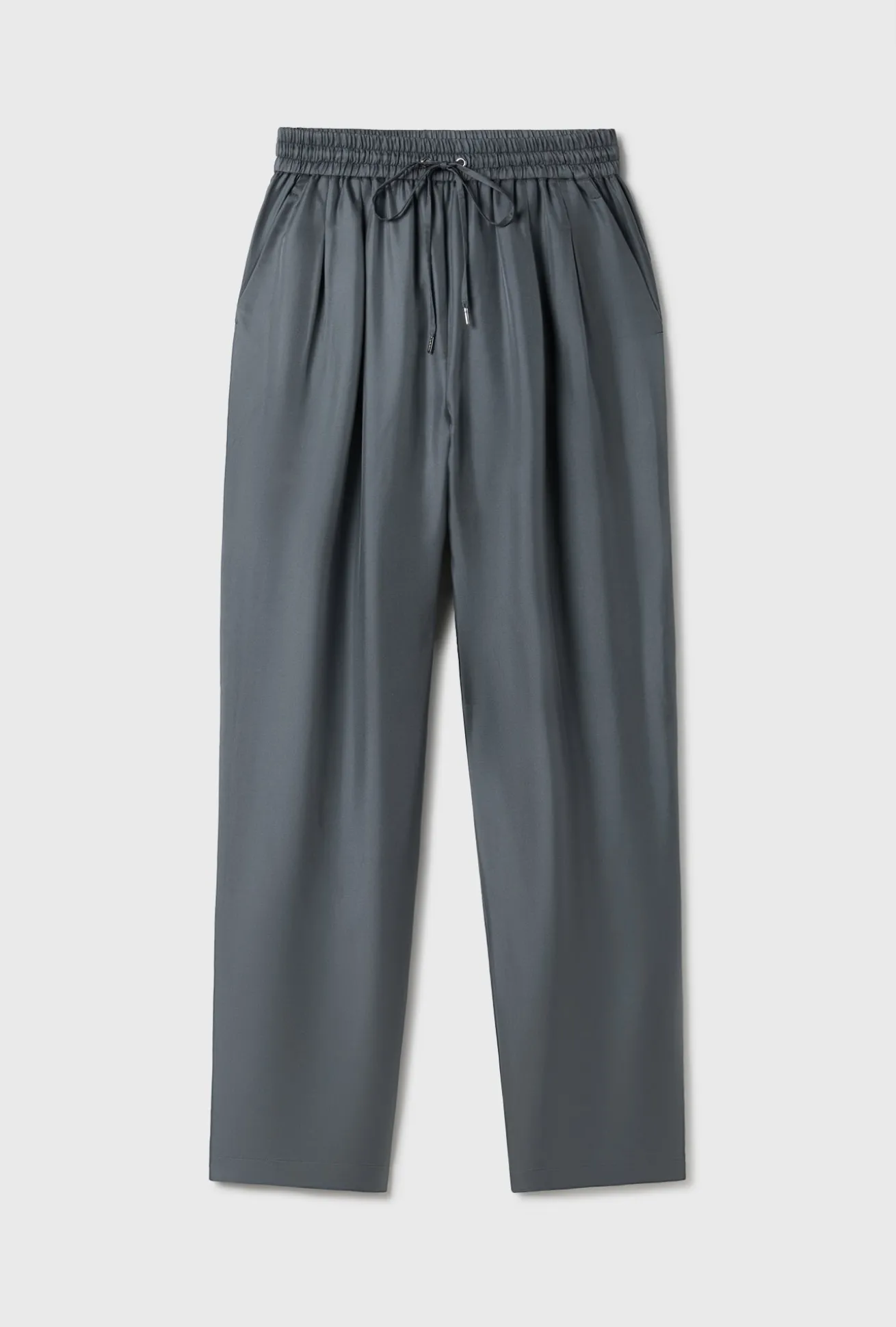 TWILL SLOUCH PANTS SLATE