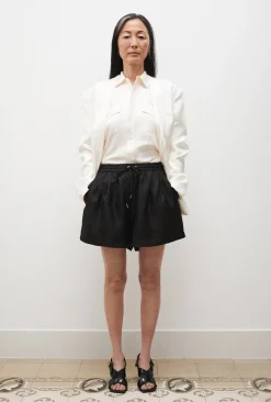 TWILL SLOUCH SHORTS BLACK