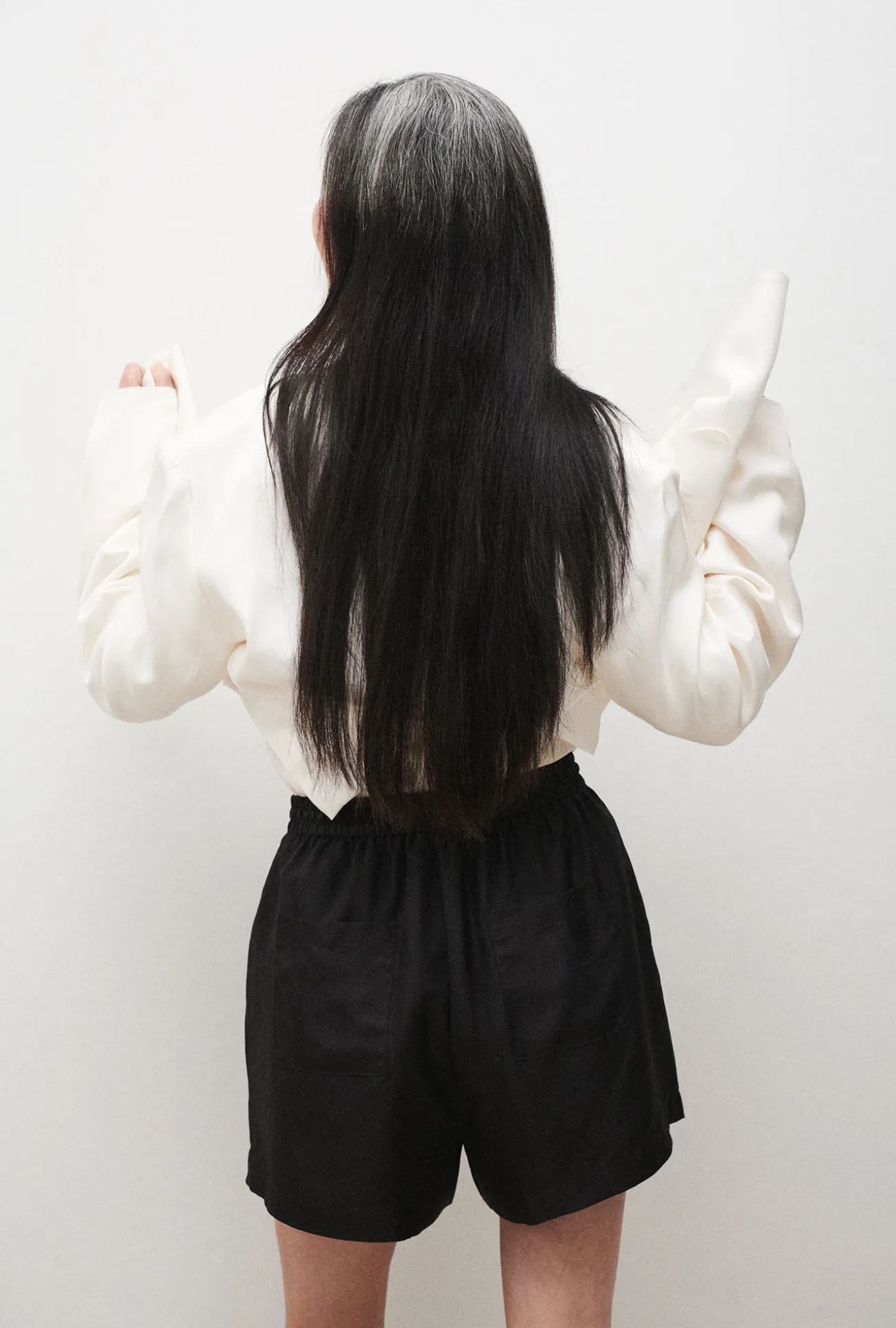 TWILL SLOUCH SHORTS BLACK